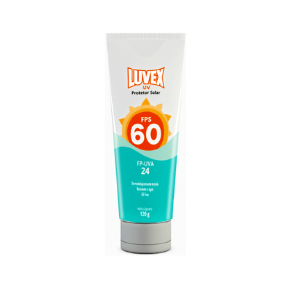 Creme Protetor Solar UV FPS 60 120 gramas Luvex