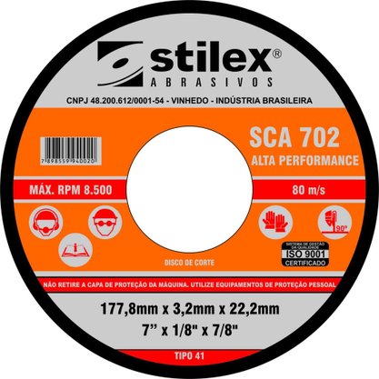 Disco de corte 10 X 3.2 X 3/4 SCA702 Stilex