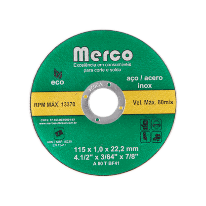 Disco Corte Inox  12 X 3.2mm X 1 A30 TBF41 Merco
