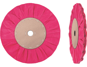 Roda Ventilada 250 x 13 Tecido de Algodão Resina Rosa Extra Duro Polibra