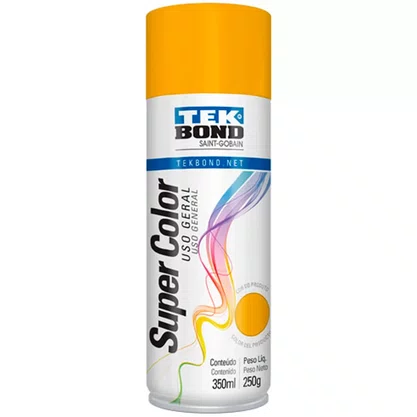 Tinta Spray Super Color Laranja 350 ML Tekbond