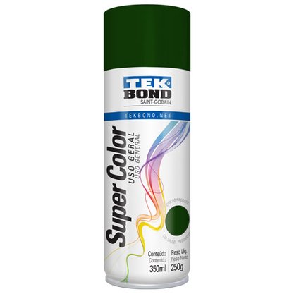 Tinta Spray Super Color Verde Escuro 350 ML Tekbond